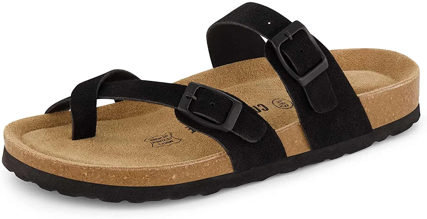 Women's Cushionaire Luna Cork footbed Sandal with  Comfort