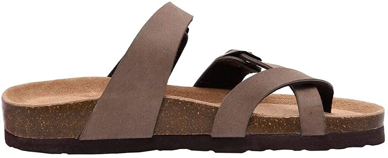 Women's Cushionaire Luna Cork footbed Sandal with  Comfort