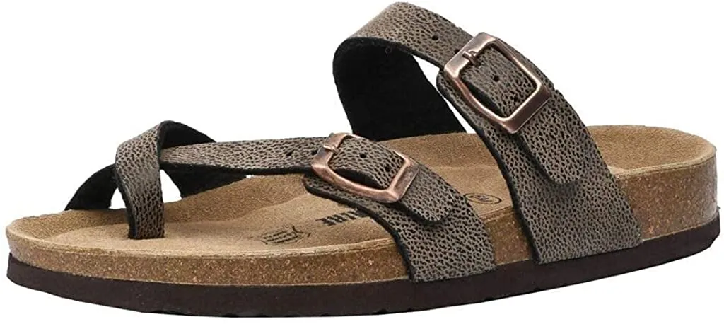 Women's Cushionaire Luna Cork footbed Sandal with  Comfort