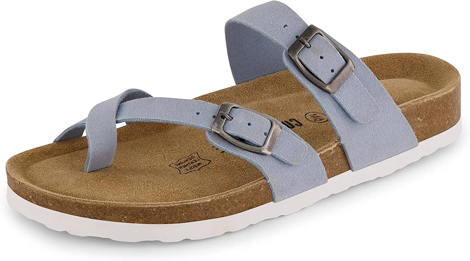 Women's Cushionaire Luna Cork footbed Sandal with  Comfort