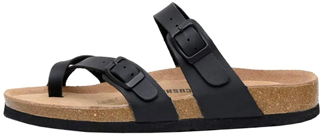 Women's Cushionaire Luna Cork footbed Sandal with  Comfort