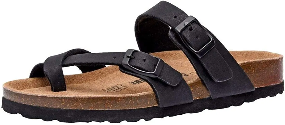 Women's Cushionaire Luna Cork footbed Sandal with  Comfort