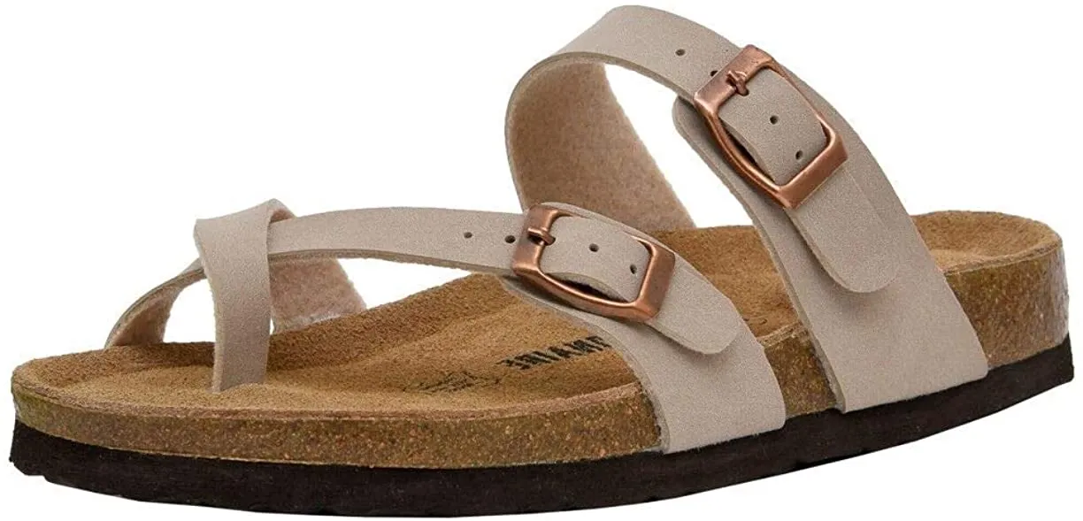 Women's Cushionaire Luna Cork footbed Sandal with  Comfort