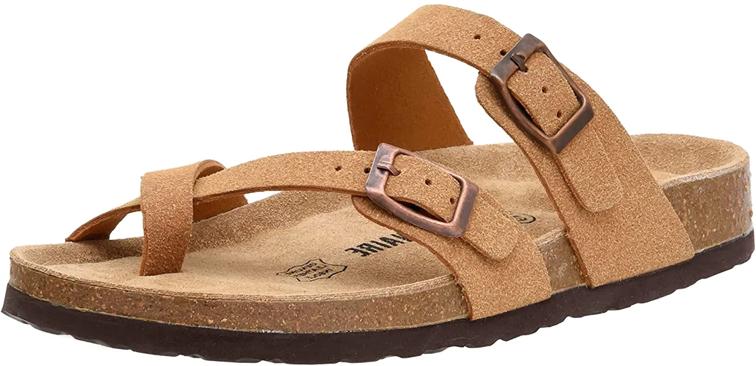 Women's Cushionaire Luna Cork footbed Sandal with  Comfort