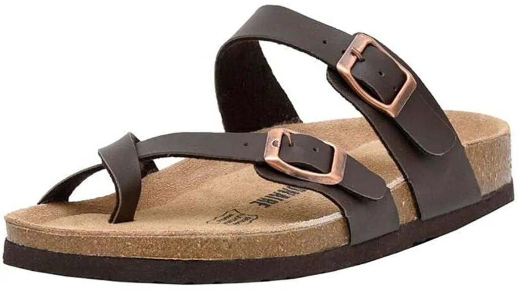 Women's Cushionaire Luna Cork footbed Sandal with  Comfort