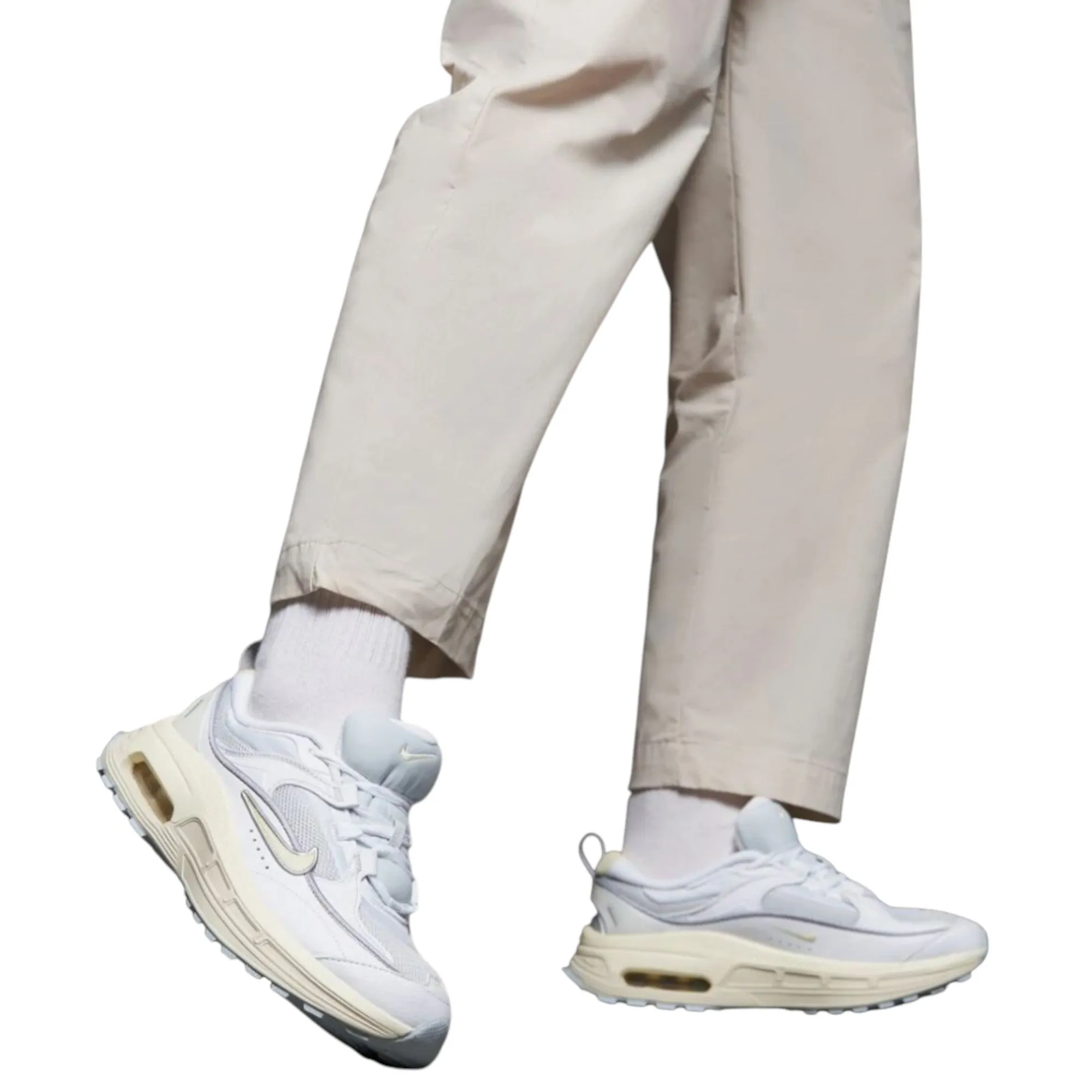 Womens Nike Air Max Bliss White Trainers Athletic Running Shoes